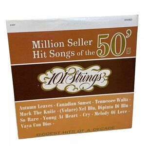 101 Strings Million Seller Hit Songs Of The 50's (Vinyl, 1976) Alshire S-5037 VG